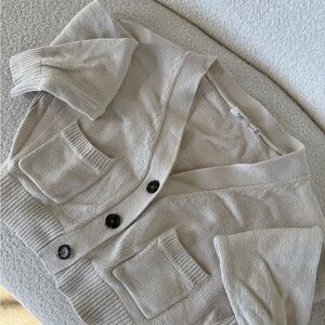 A.L.C. Cream Knit Cardigan